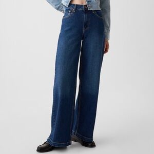 Gap High Rise Stride Wide-Leg Jeans - Petite Length